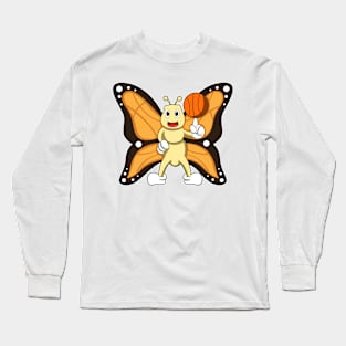 Butterfly as Sports with Basketball Long Sleeve T-Shirt